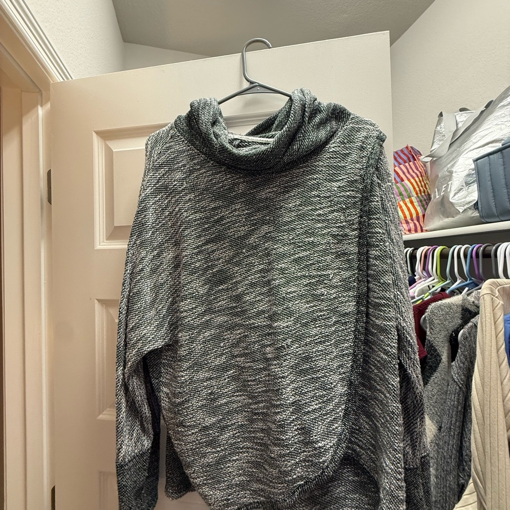 Calvin Klein Charcoal Cowl Neck Sweater